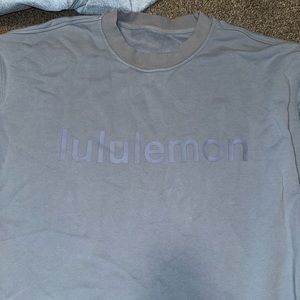 LULULEMON size 10 crew neck - blue